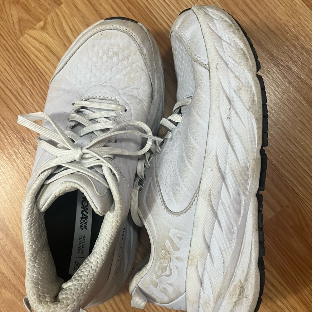 HOKA leather “nursing” shoes